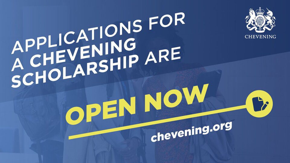 Programme de bourses chevening du gouvernement britannique 2027/2028 pour des etudes au royaume-uni (entierement finance)